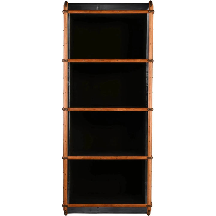Industrial aluminium bookshelf richards' trunk alu material variants.