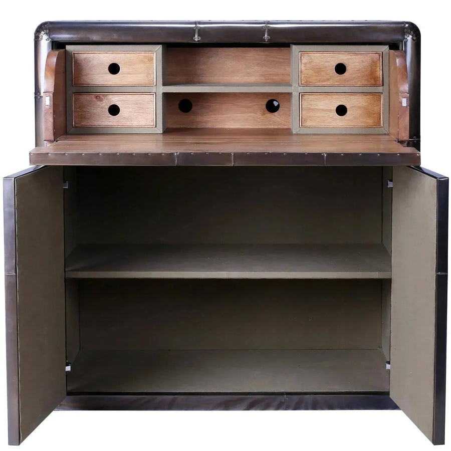 Industrial aluminium storage cabinet and study desk jetbrass primary product view.