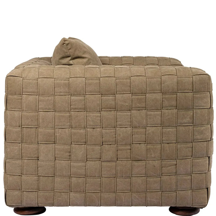 Vintage canvas 1 seater sofa martin in details.