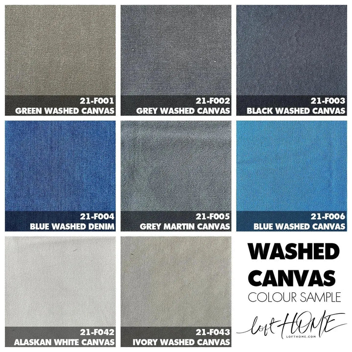 Vintage canvas 3 seater sofa martin color swatches.