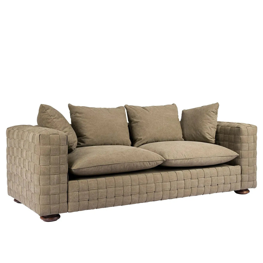 Vintage canvas 3 seater sofa martin material variants.