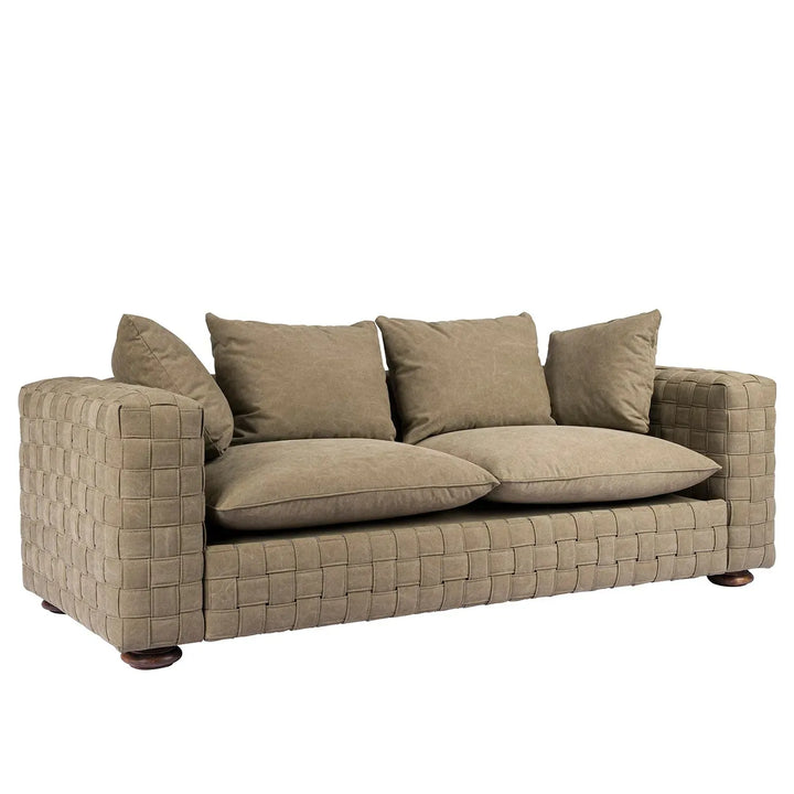 Vintage canvas 3 seater sofa martin material variants.