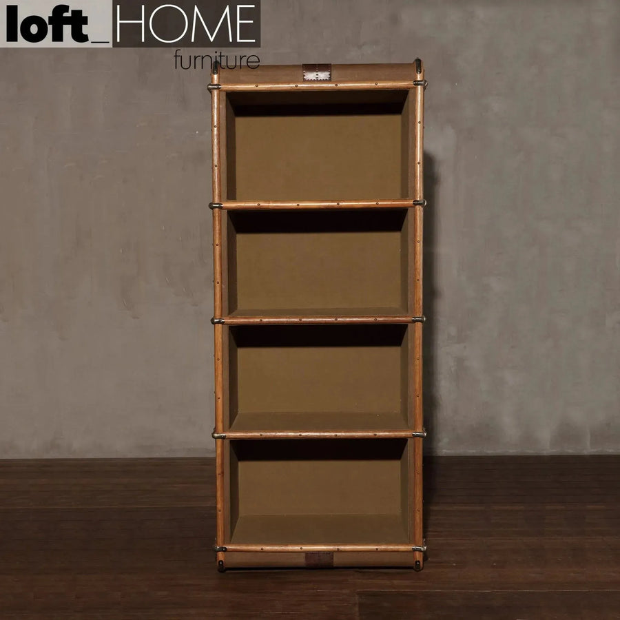 Vintage canvas bookshelf richards' trunk canvas primary product view.