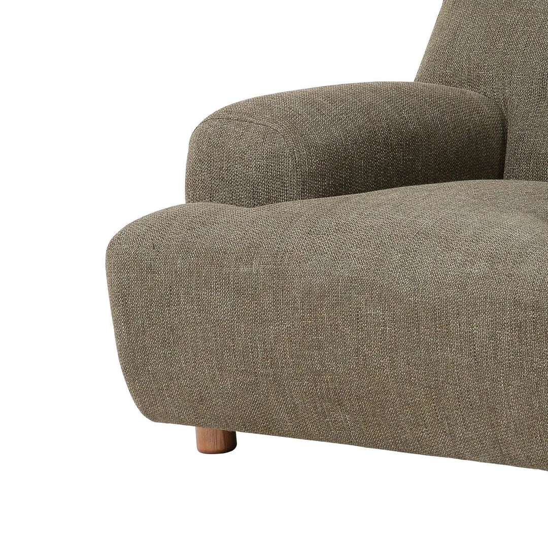Scandinavian fabric 1 seater sofa akashi conceptual design.