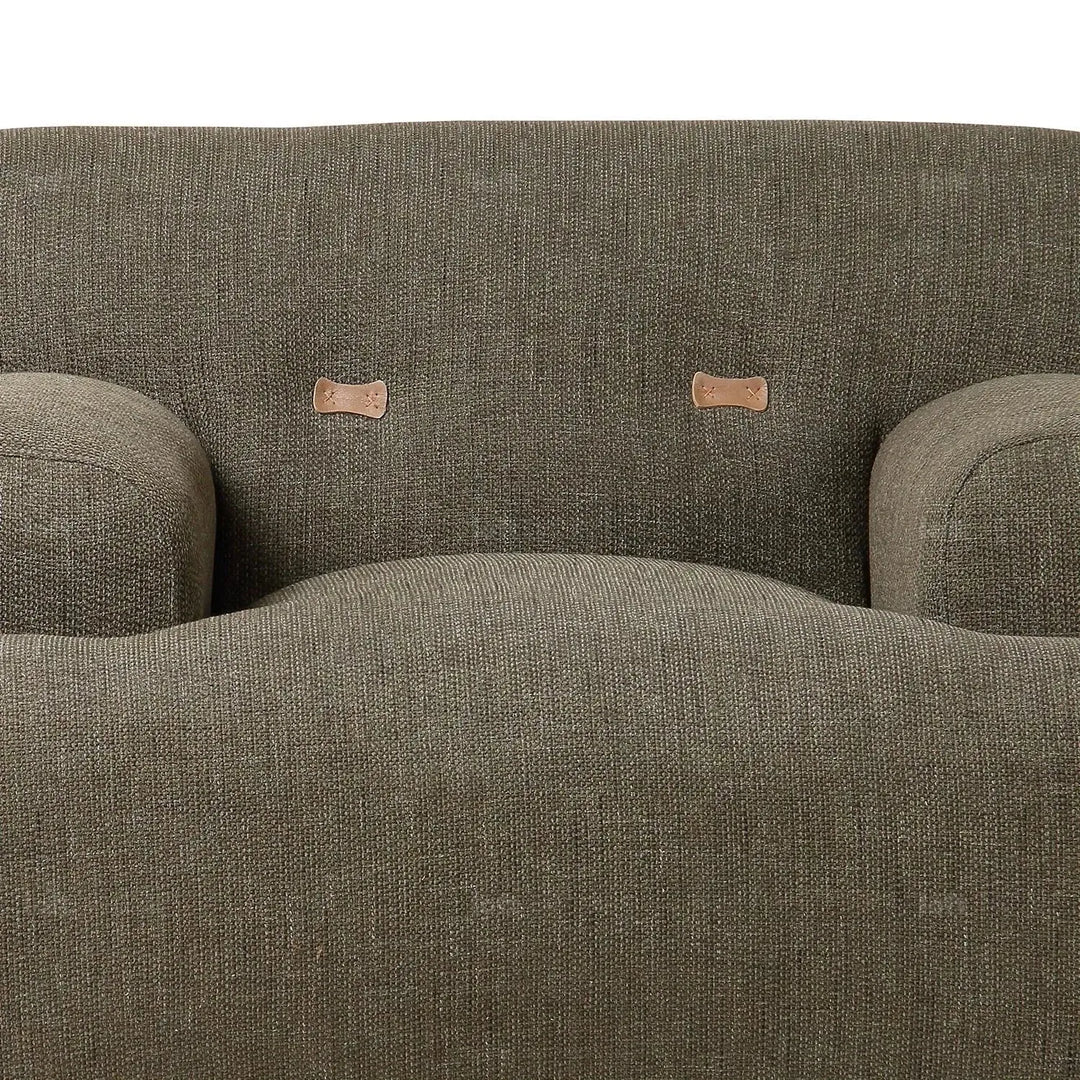 Scandinavian fabric 1 seater sofa akashi layered structure.