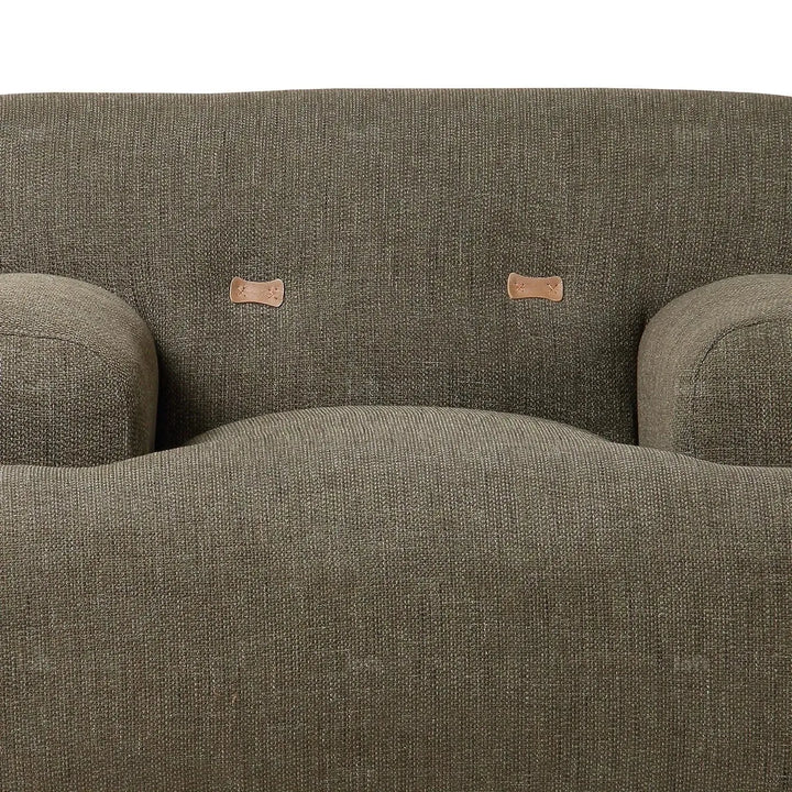 Scandinavian fabric 1 seater sofa akashi layered structure.