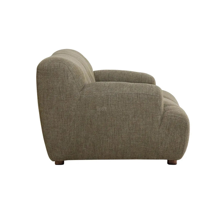 Scandinavian fabric 3 seater sofa akashi in still life.