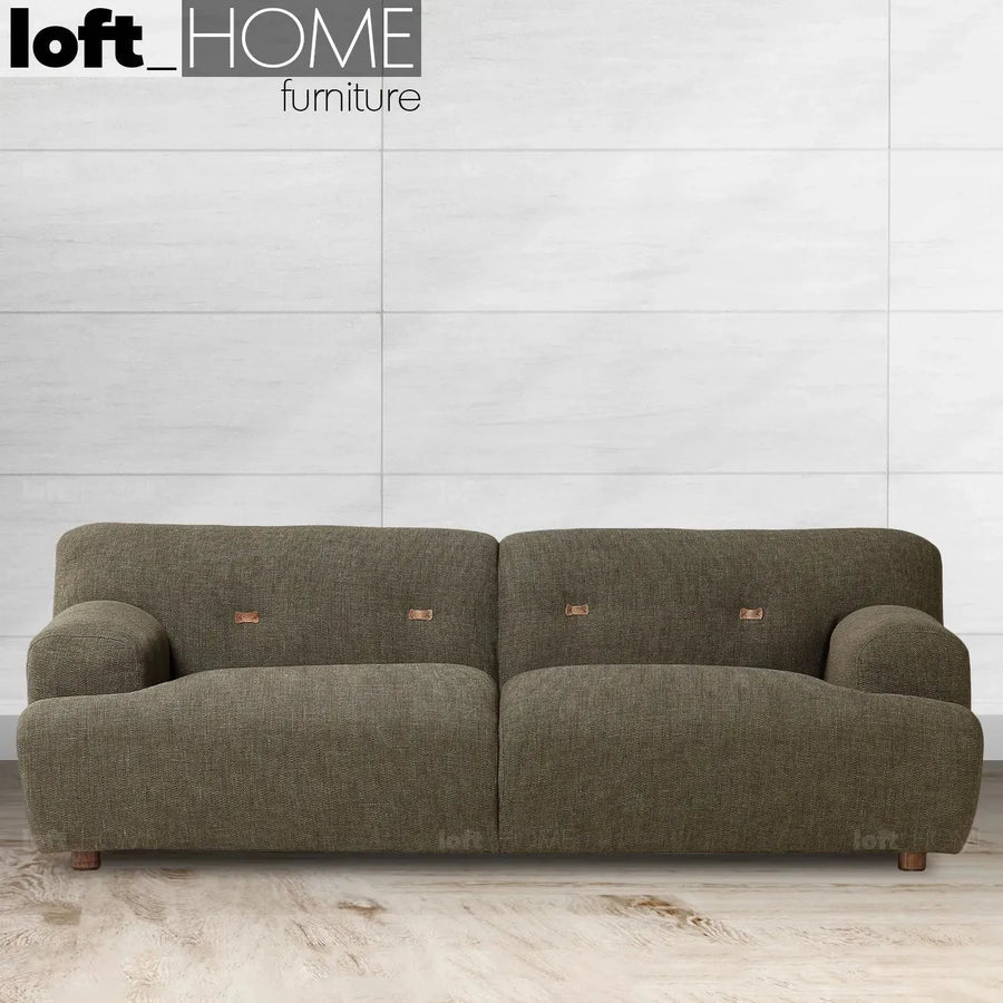 Scandinavian fabric 3 seater sofa akashi primary product view.