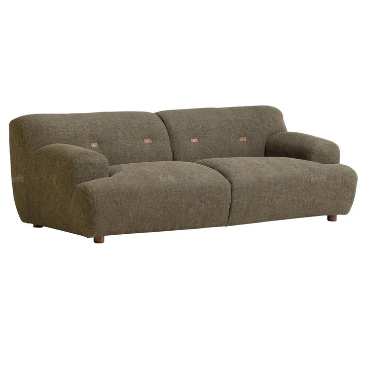Scandinavian fabric 3 seater sofa akashi in panoramic view.