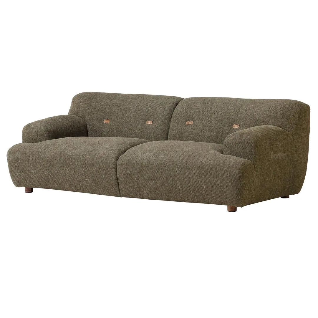 Scandinavian fabric 3 seater sofa akashi in details.