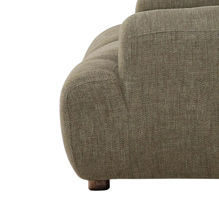 Scandinavian fabric 3 seater sofa akashi layered structure.