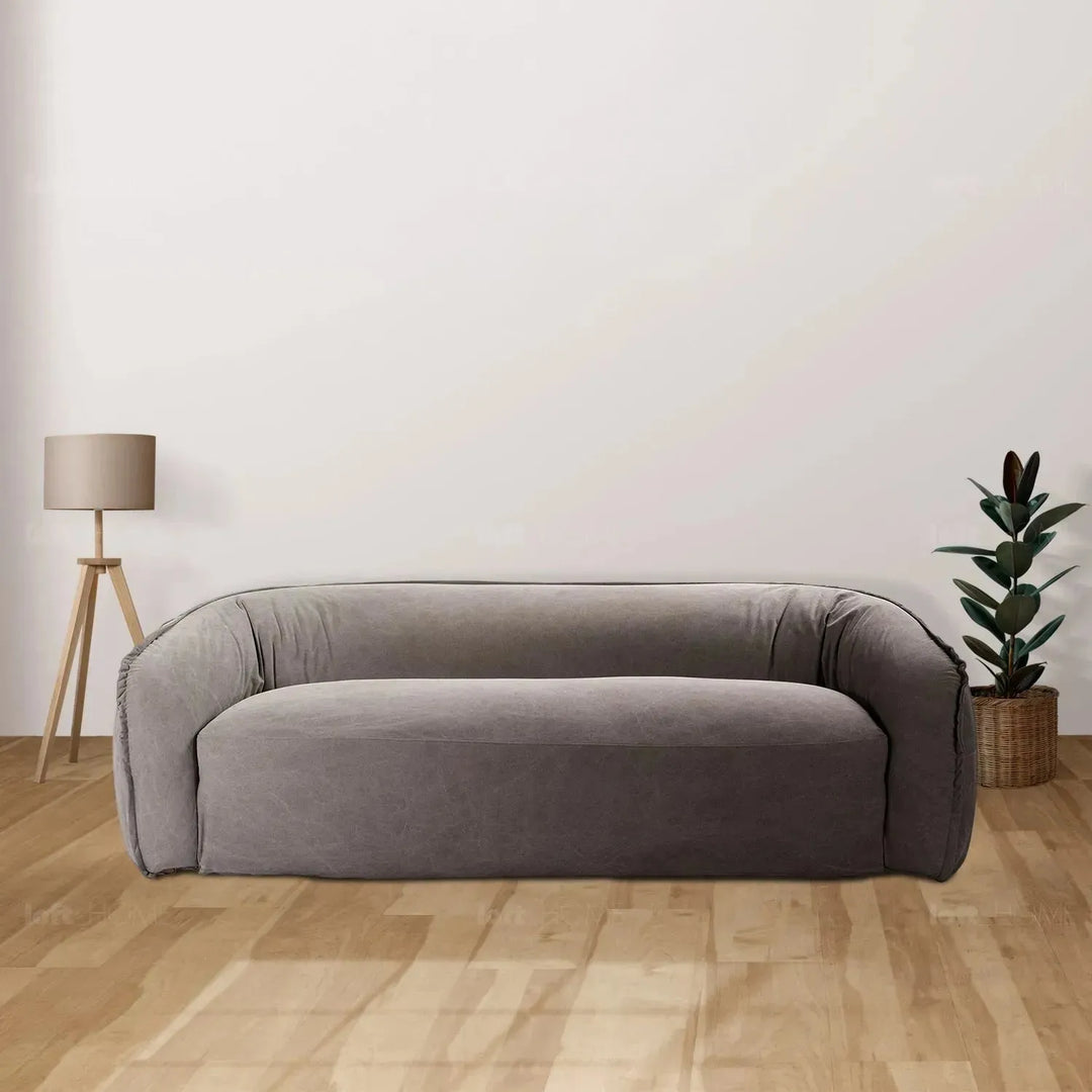 Vintage fabric 3 seater sofa arlo in real life style.