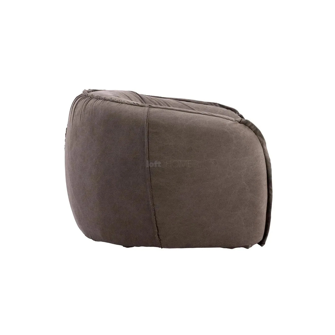 Vintage fabric 3 seater sofa arlo in panoramic view.