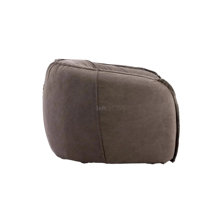 Vintage fabric 3 seater sofa arlo in panoramic view.