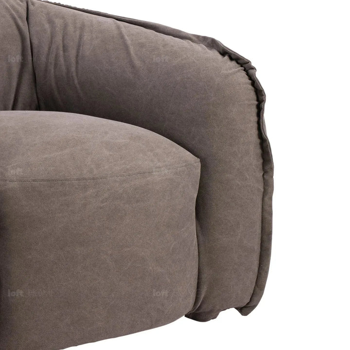 Vintage fabric 3 seater sofa arlo layered structure.