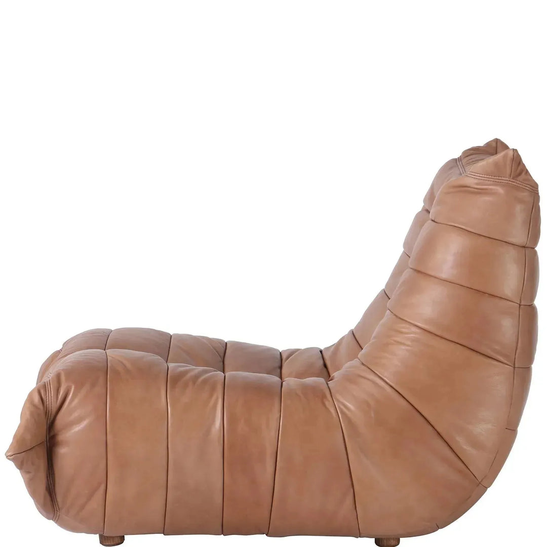 Vintage genuine leather 1 seater sofa cater material variants.