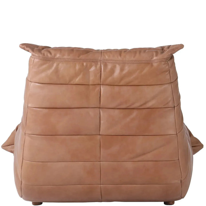 Vintage genuine leather 1 seater sofa cater in real life style.