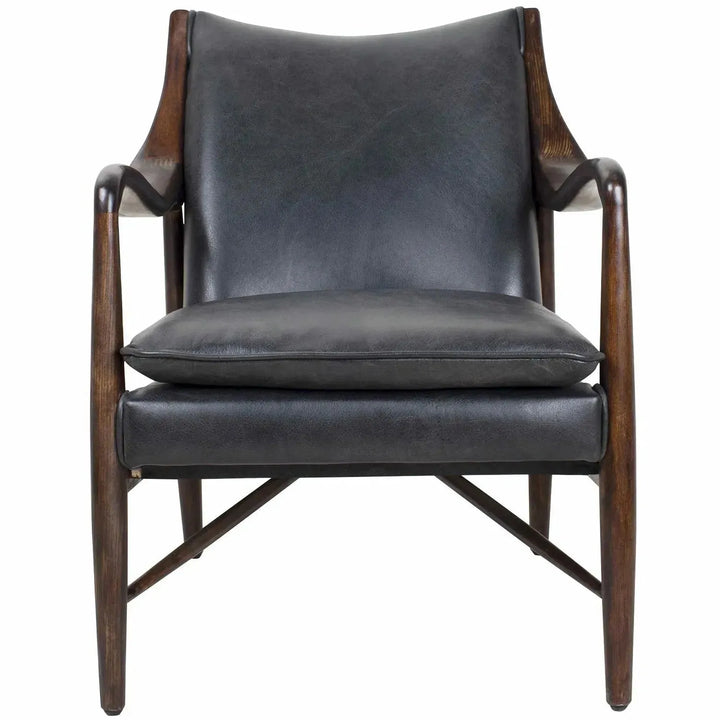 Vintage genuine leather 1 seater sofa cowboy conceptual design.