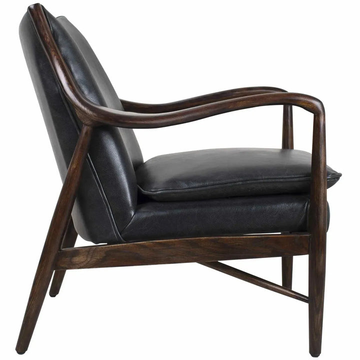 Vintage genuine leather 1 seater sofa cowboy situational feels.