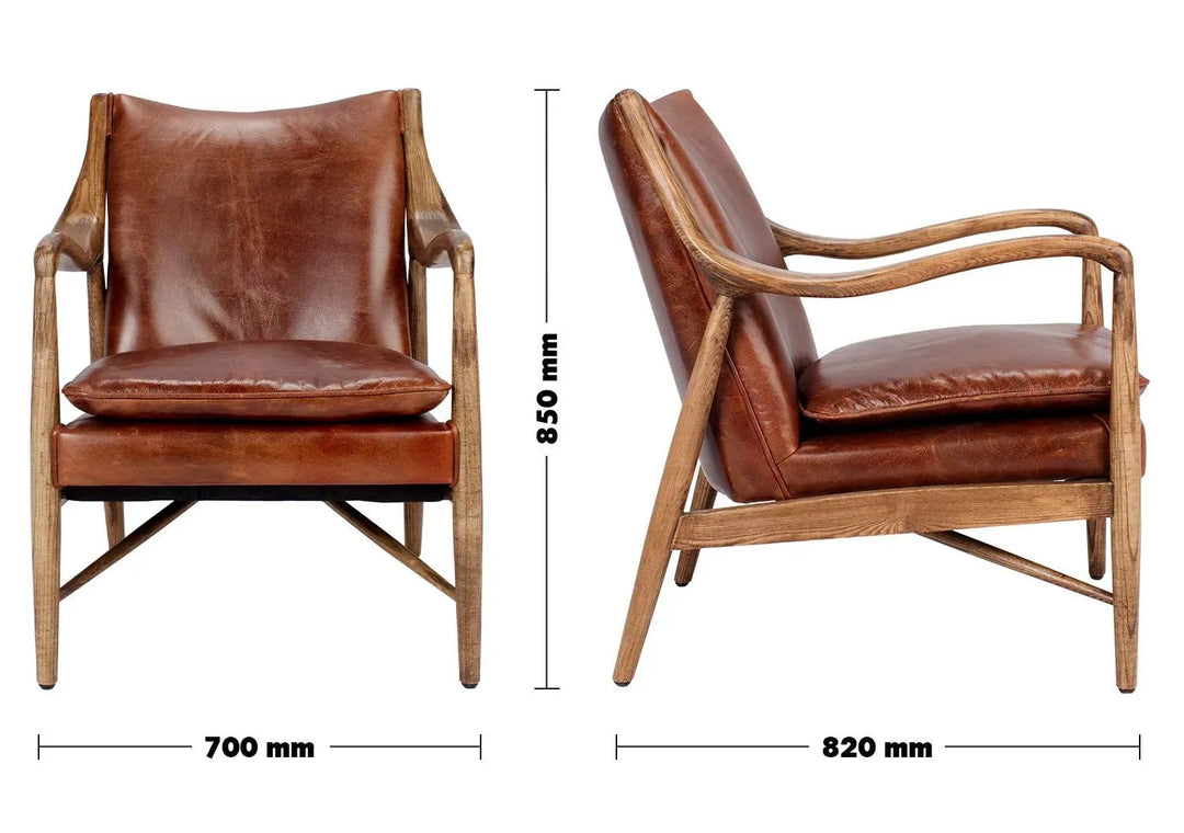 Vintage genuine leather 1 seater sofa cowboy size charts.