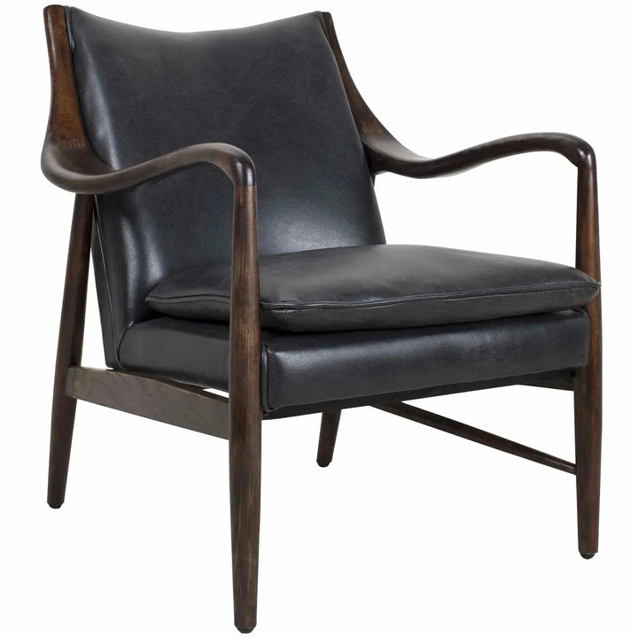 Vintage genuine leather 1 seater sofa cowboy environmental situation.