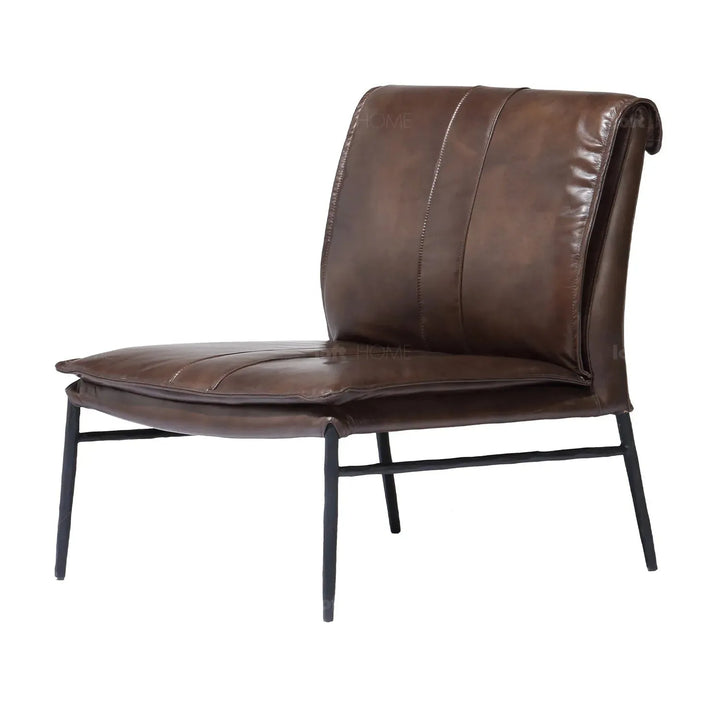 Industrial genuine leather 1 seater sofa leather lux in details.