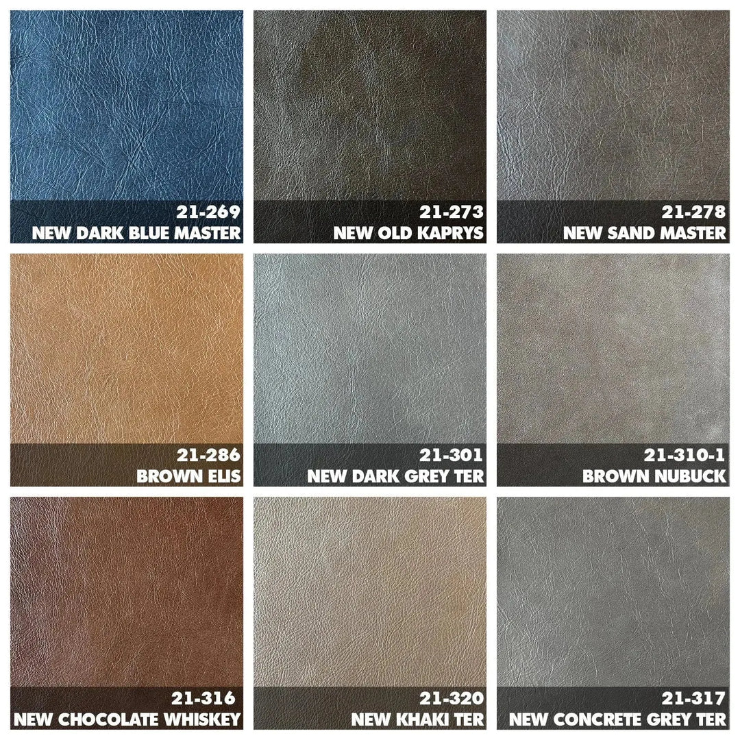 Vintage genuine leather 3 seater sofa beanbag material variants.