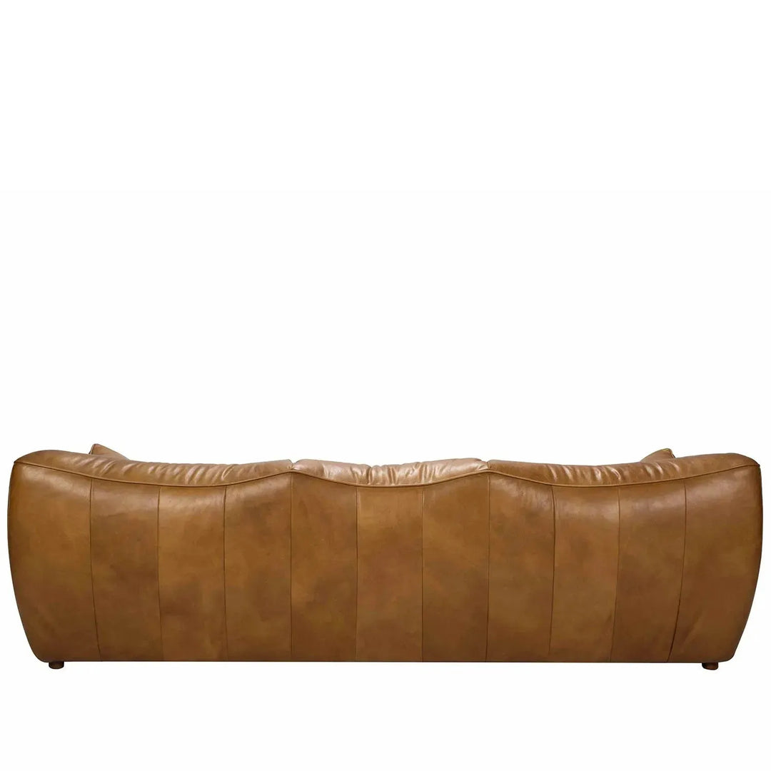 Vintage genuine leather 3 seater sofa beanbag conceptual design.