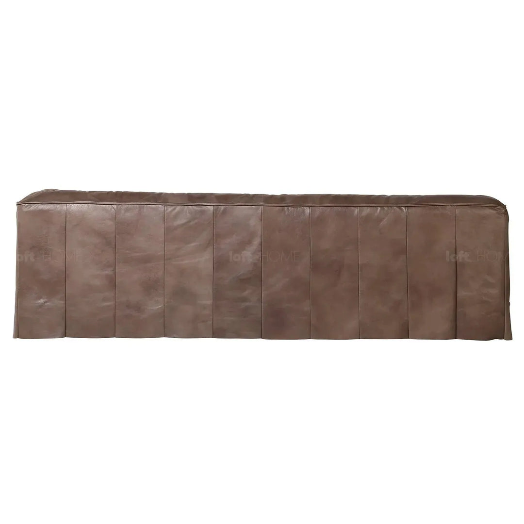 Vintage genuine leather 3 seater sofa eames environmental situation.