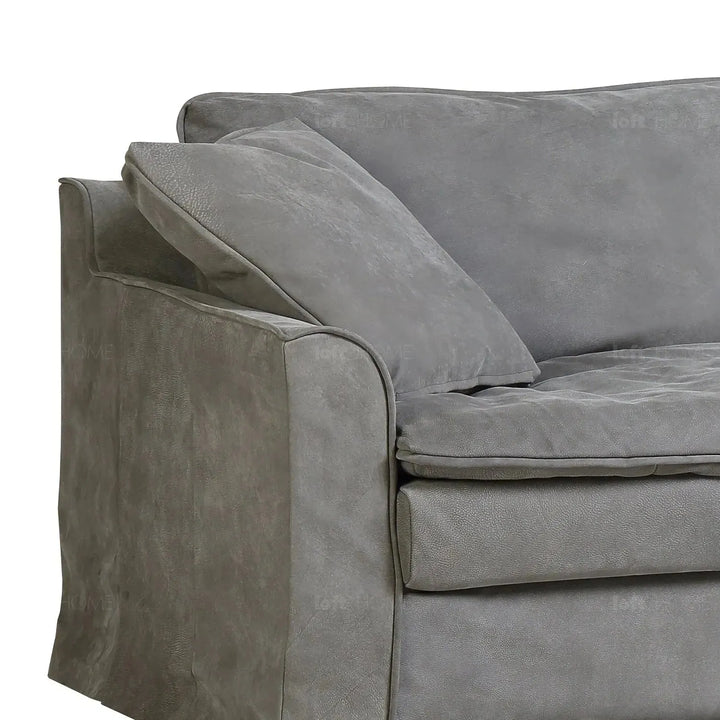 Vintage genuine leather 3 seater sofa marcell conceptual design.