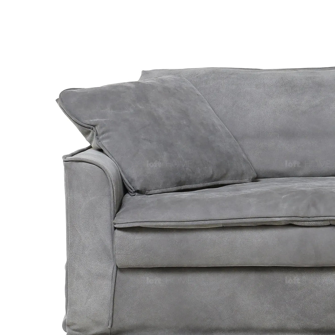 Vintage genuine leather 3 seater sofa marcell layered structure.