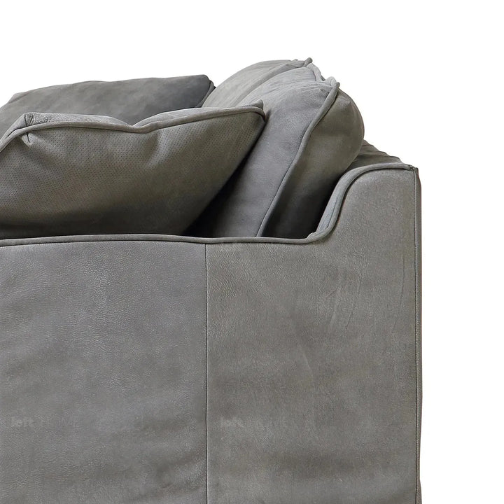 Vintage genuine leather 3 seater sofa marcell situational feels.