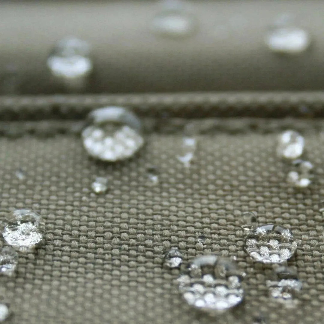 Vintage genuine leather ottoman martin s in close up details.