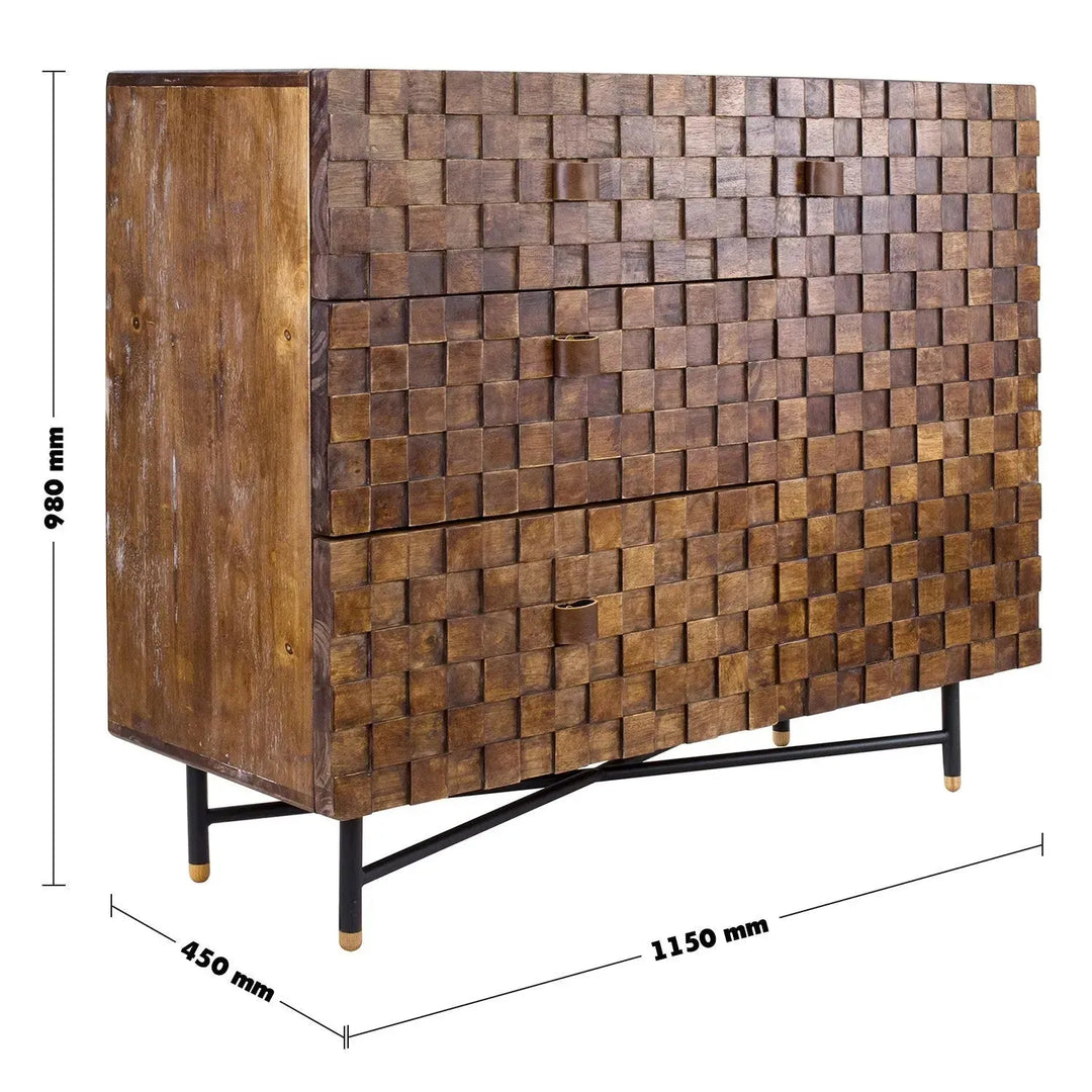 Vintage poplar wood side cabinet leon size charts.