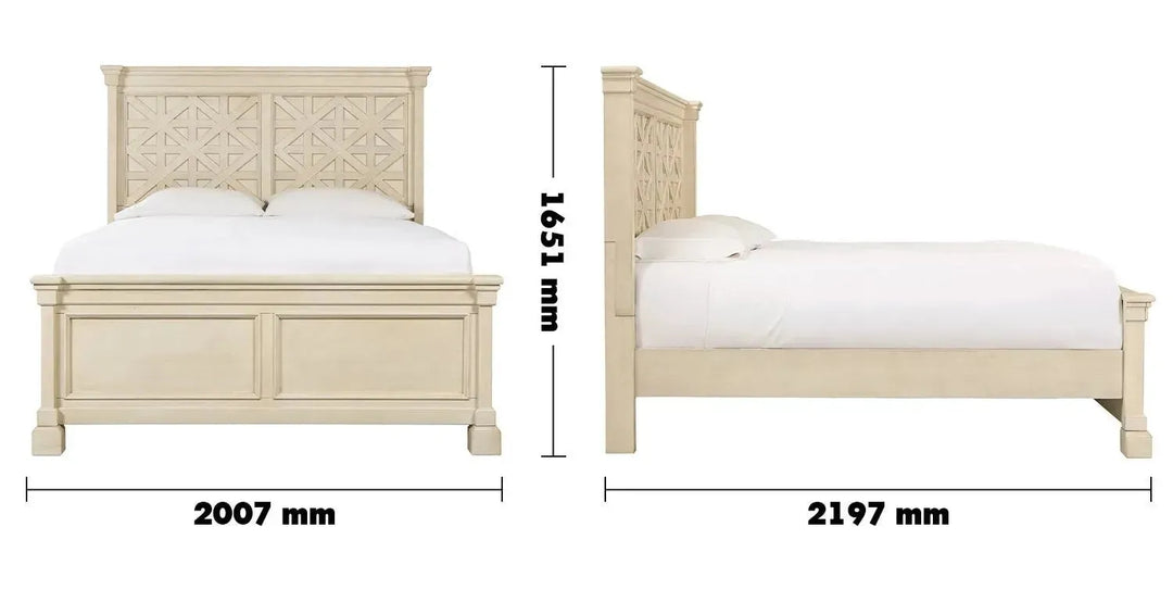Vintage wood bed frame bolanburg asia queen size charts.