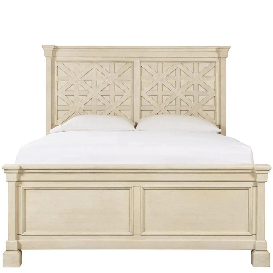 Vintage wood bed frame bolanburg asia queen color swatches.