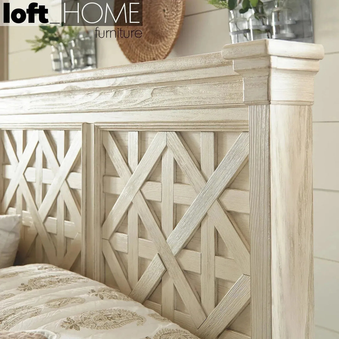 Vintage wood bed frame bolanburg asia queen material variants.