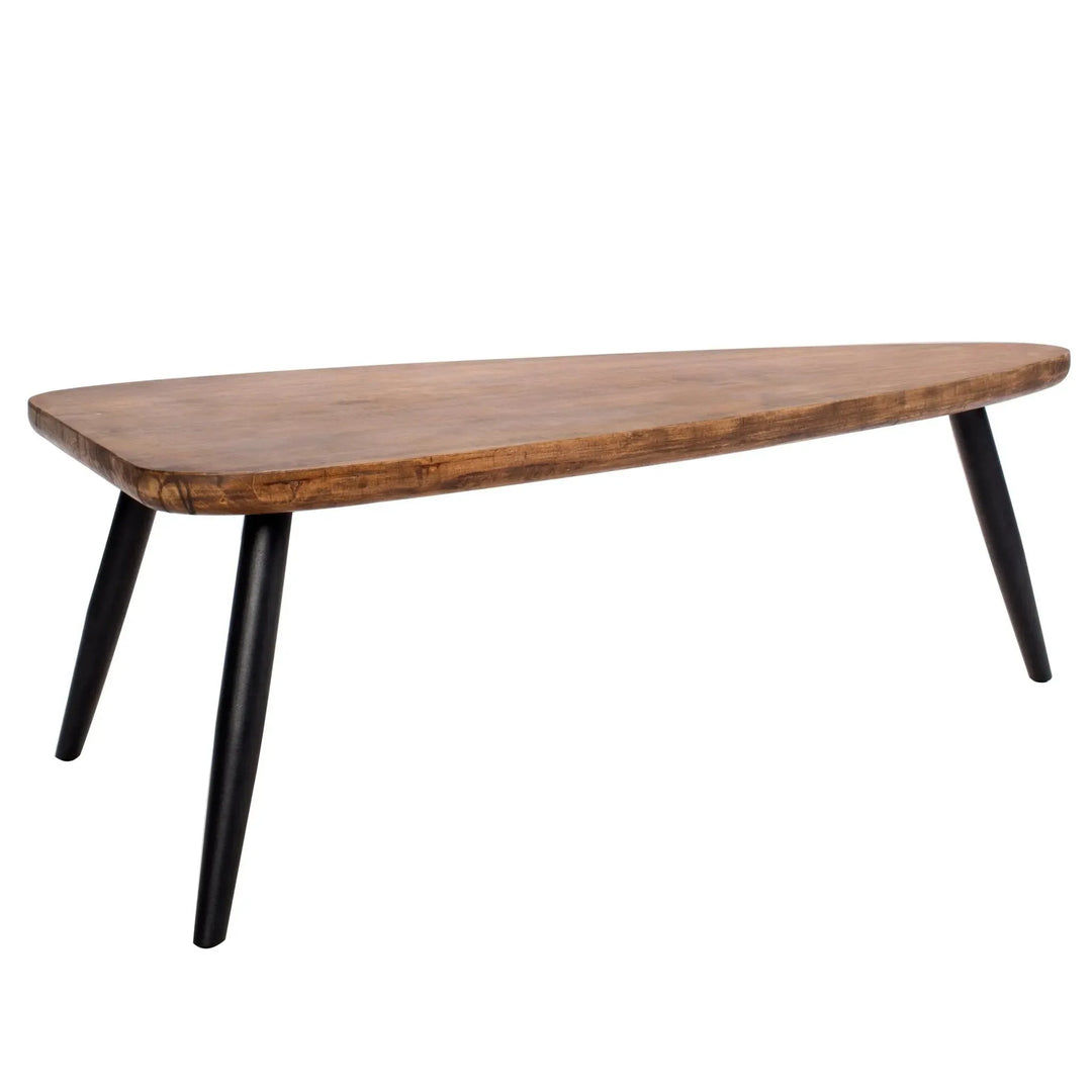 Industrial wooden coffee table greyash material variants.
