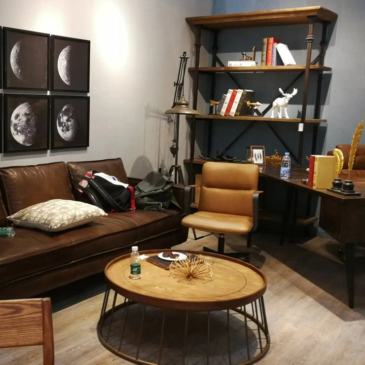Vintage wooden coffee table vintage primary product view.