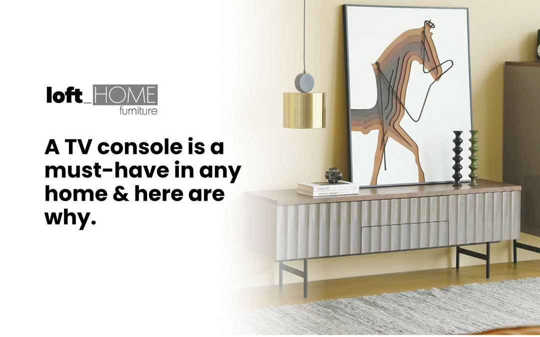 Why is a television console a must in any home?