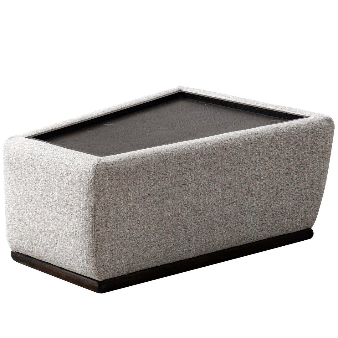 Modern mixed weave fabric sintered stone modular sofa side table bento size charts.