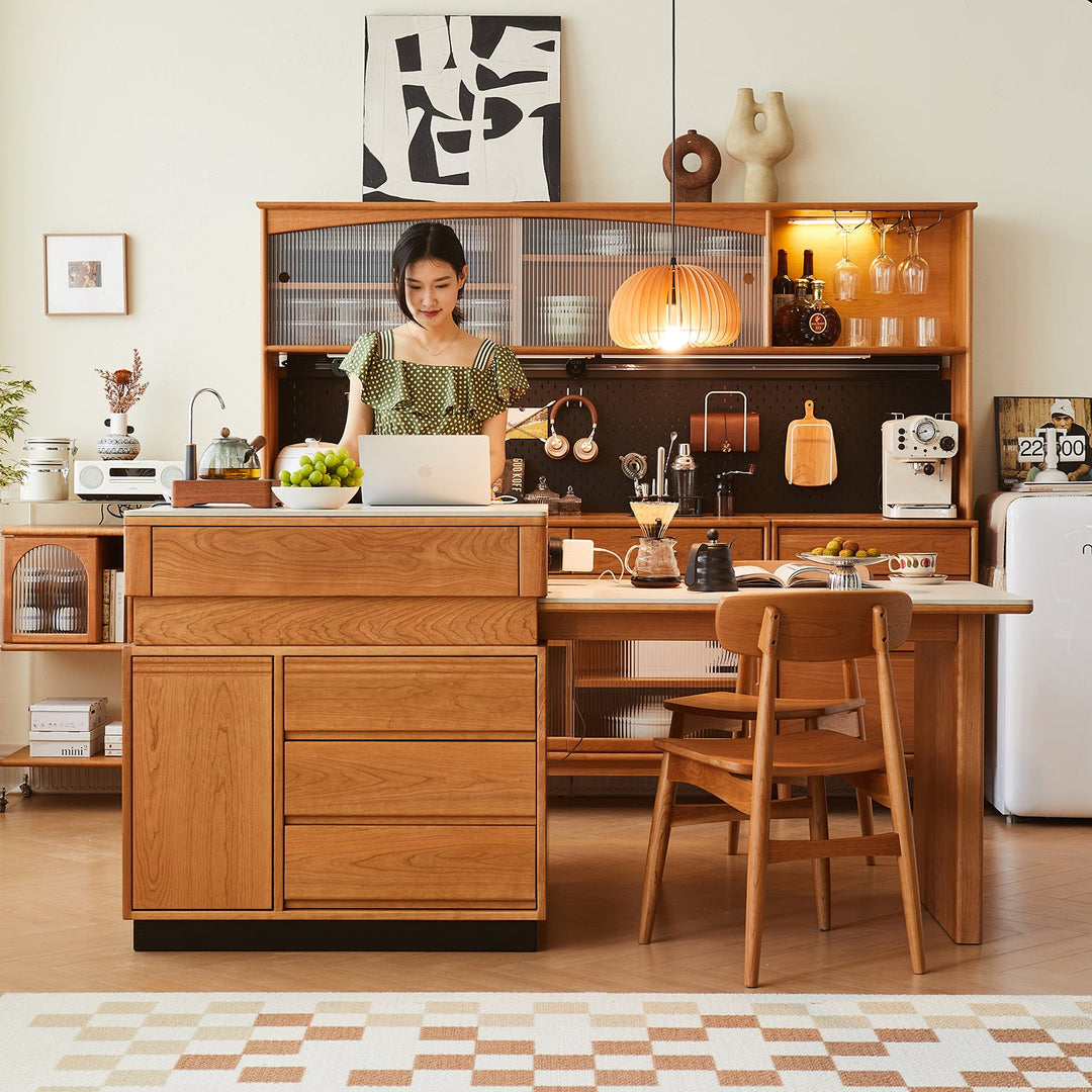 Loft Home Dining Room Tables Collection - Versatile wooden dining table with matching chairs in a modern kitchen setup, designed for both functionality and style