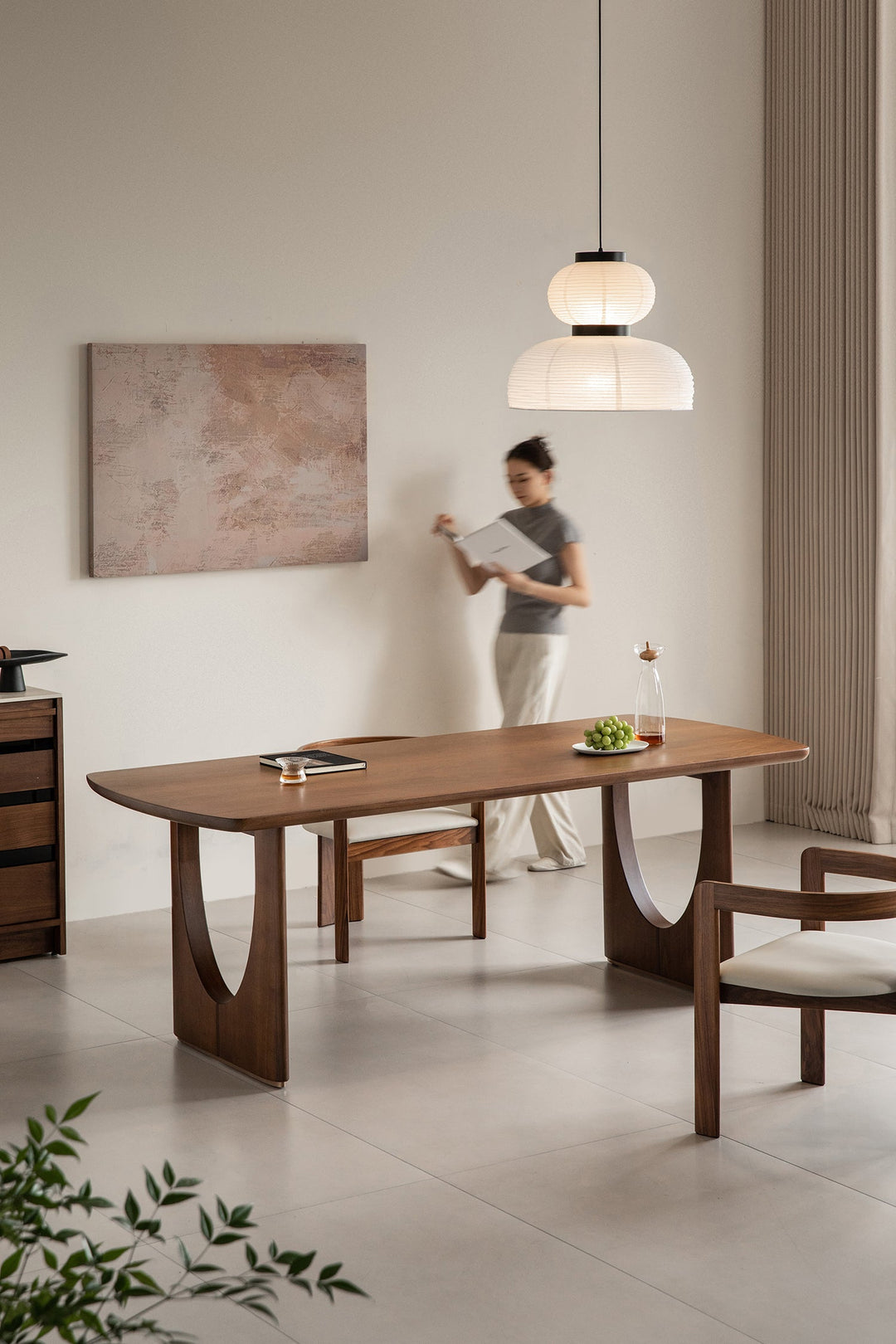 Large wooden dining table sized 1500–2000mm, styled for Singapore dining rooms, condos, larger HDB flats, and family meals.