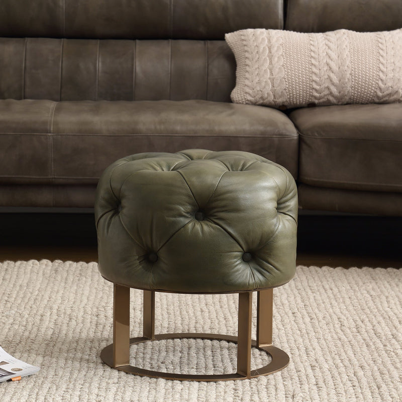 Leather Ottomans