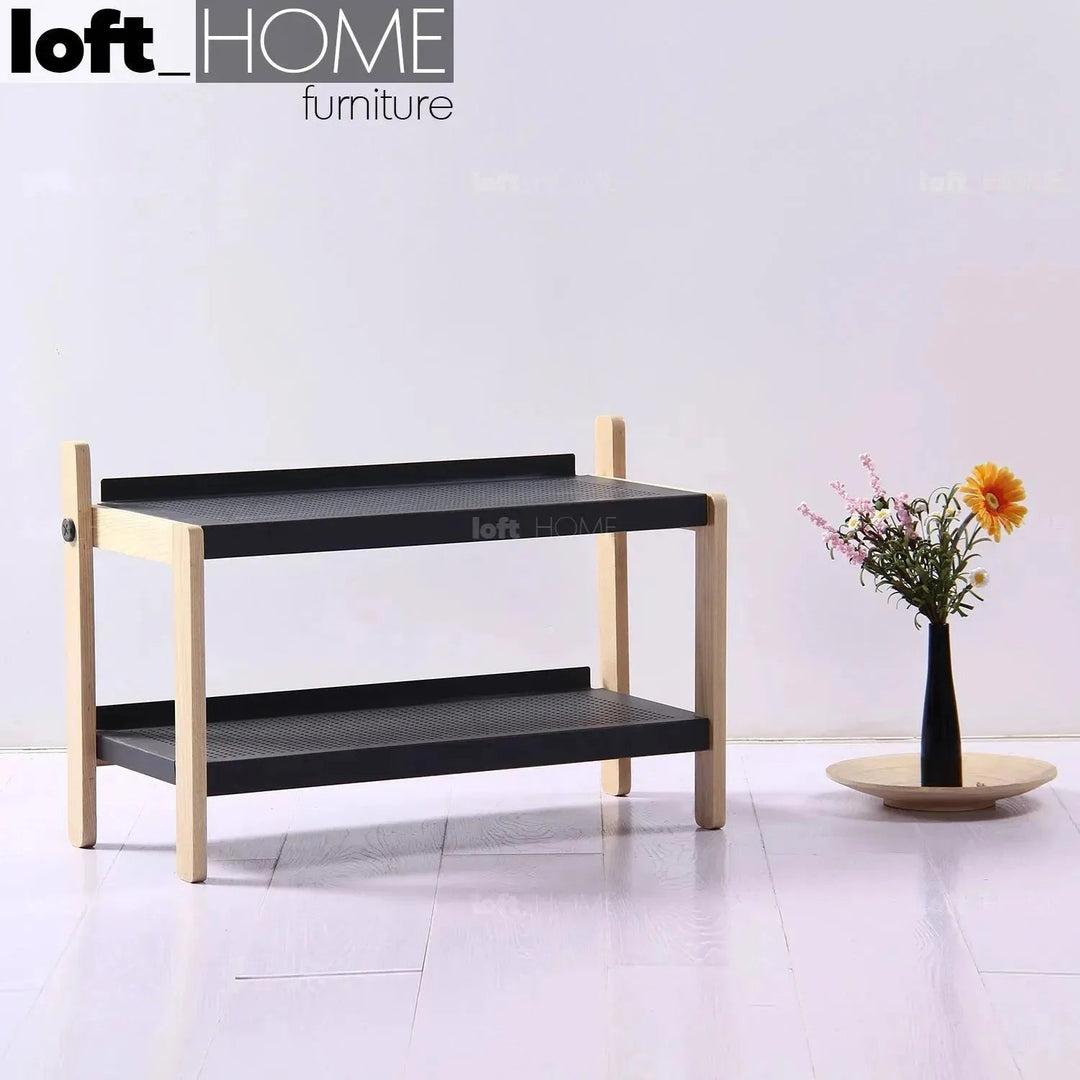 Modern steel shoe shelf sko 2 situational feels.