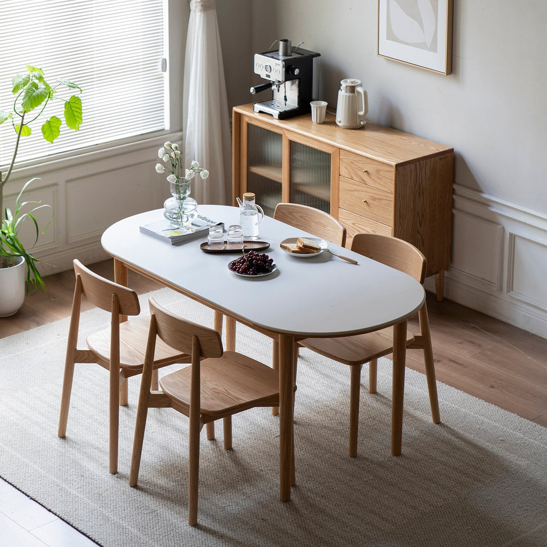 Loft Home oval dining table from the Oval Tables collection, featuring a sleek, minimalist design that maximizes space and style for modern dining areas.