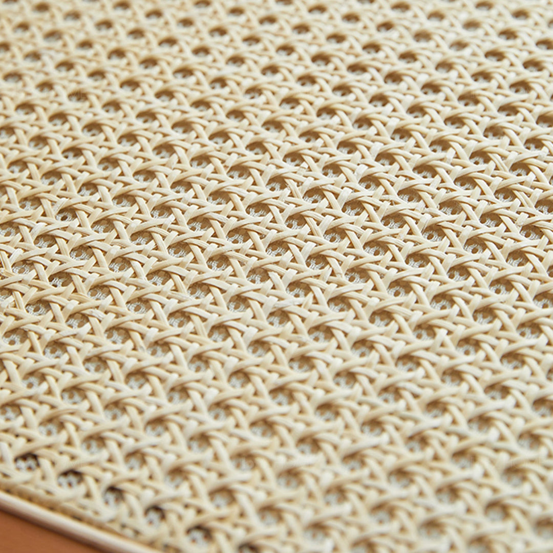 Natural rattan furniture weave with handwoven texture and airy pattern, bringing warmth and organic style to modern interiors by Loft Home.