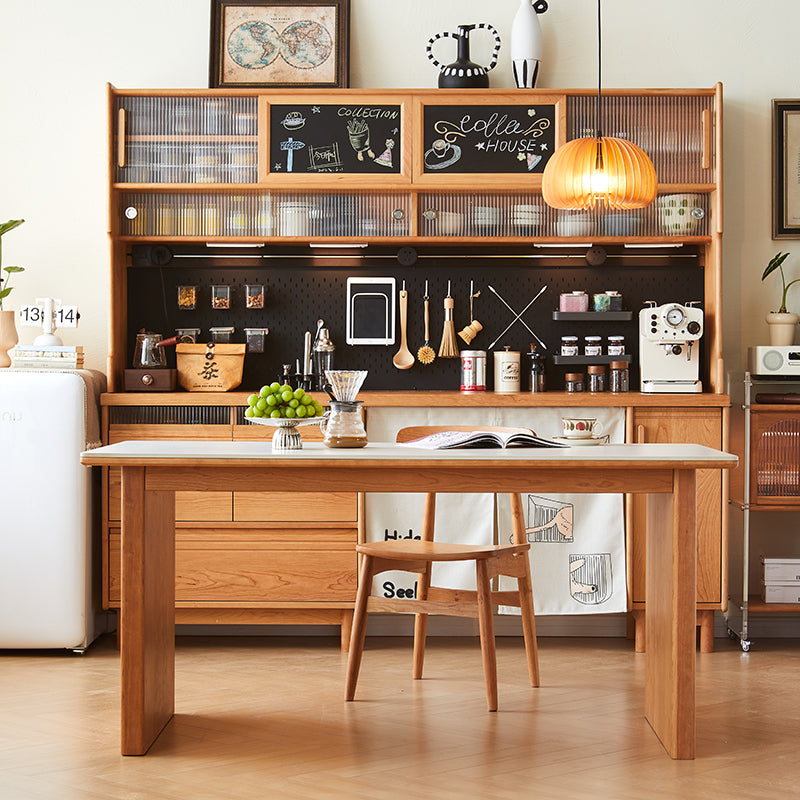 Loft Home Scandinavian Style Collection - minimalist wooden dining and storage set in a cozy, functional Scandinavian-inspired kitchen interior