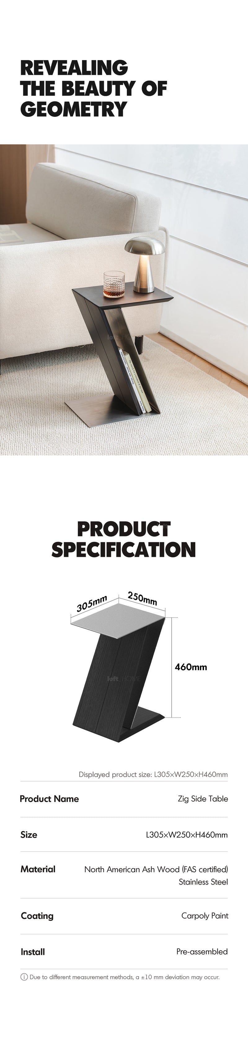 Bauhaus Stainless Steel Side Table ZIG Good to Know - 3