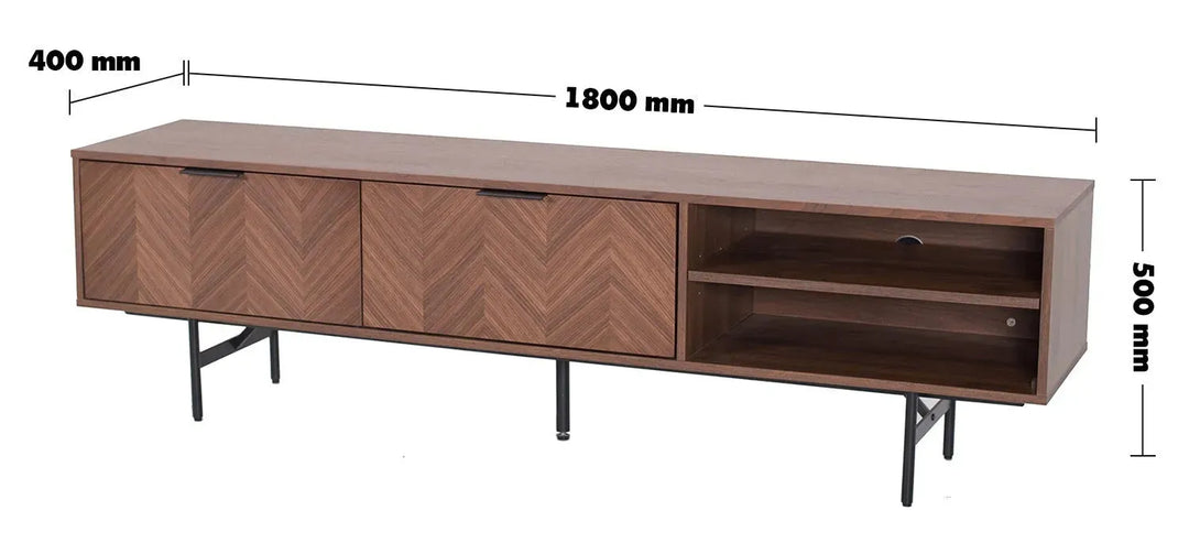 Tv console liam low size charts.